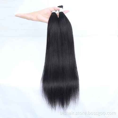 Wholesale Double Drawn Italian Keratin Prebonded i Tip Hair Extensions Brazilian Virgin Human Hair Extension